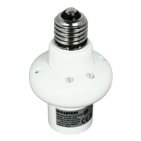 Ecosavers Microwave Sensor Lampfuss E27