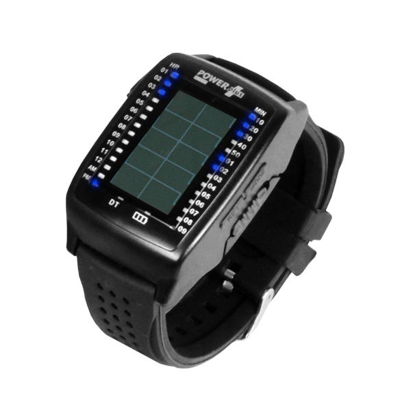 POWERplus® Powerbank Watch Solar Binary Uhr und Powerbank