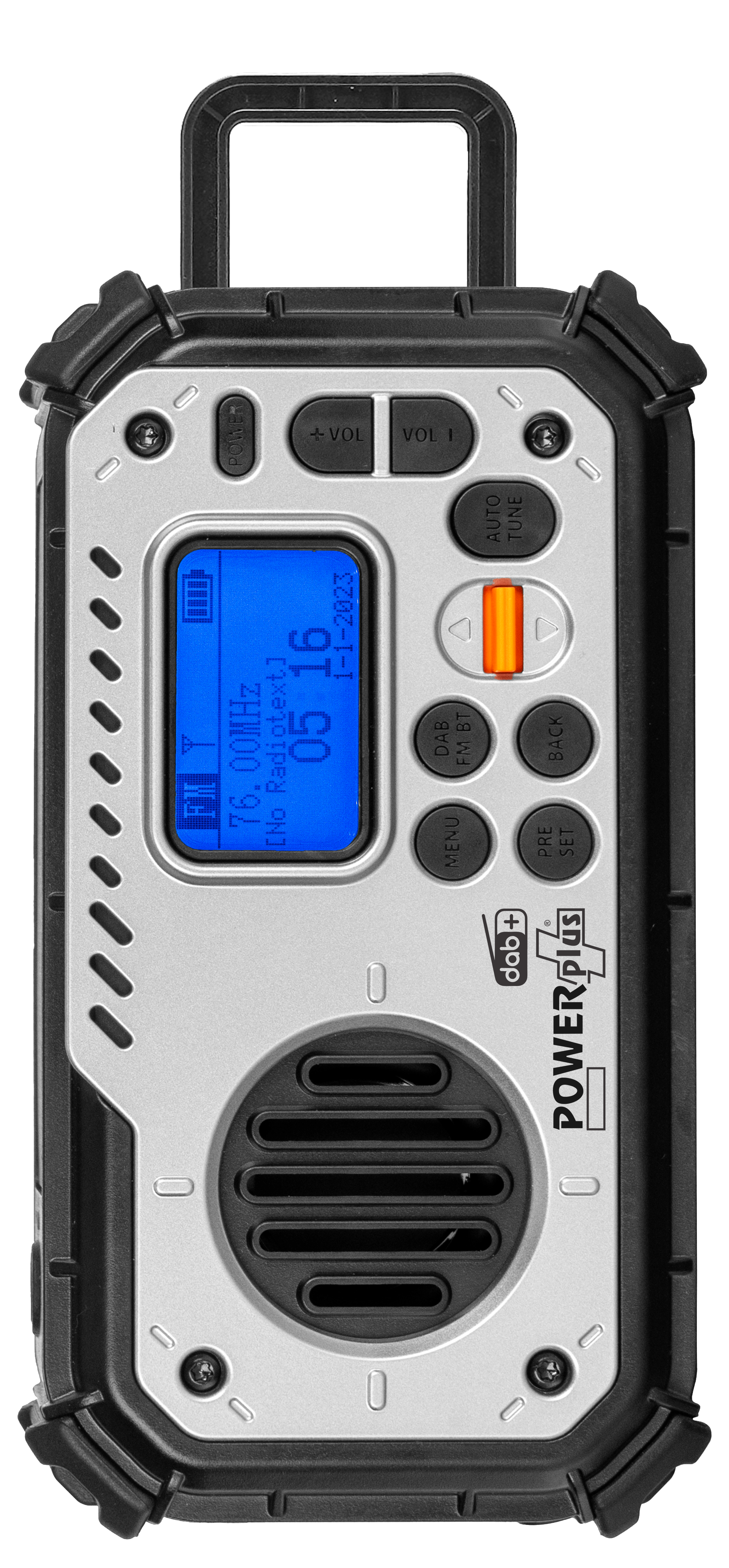 POWERplus Bison USB Solar Dynamo DAB+ UKW-Radio | Bluetooth-Lautsprecher | LED-Taschenlampe | Powerbank | SOS-Alarm | Uhr | Notfallfunk - Image 3