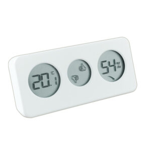 EcoSavers Hygro Thermo Coach Design LCD-Hygrometer-Thermometer – mit Hinweissymbolen zum Energiesparen
