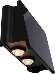 POWERplus Weasel Solar 4 LED Up-Down Wandleuchte Außen Warmweiß - Image 5