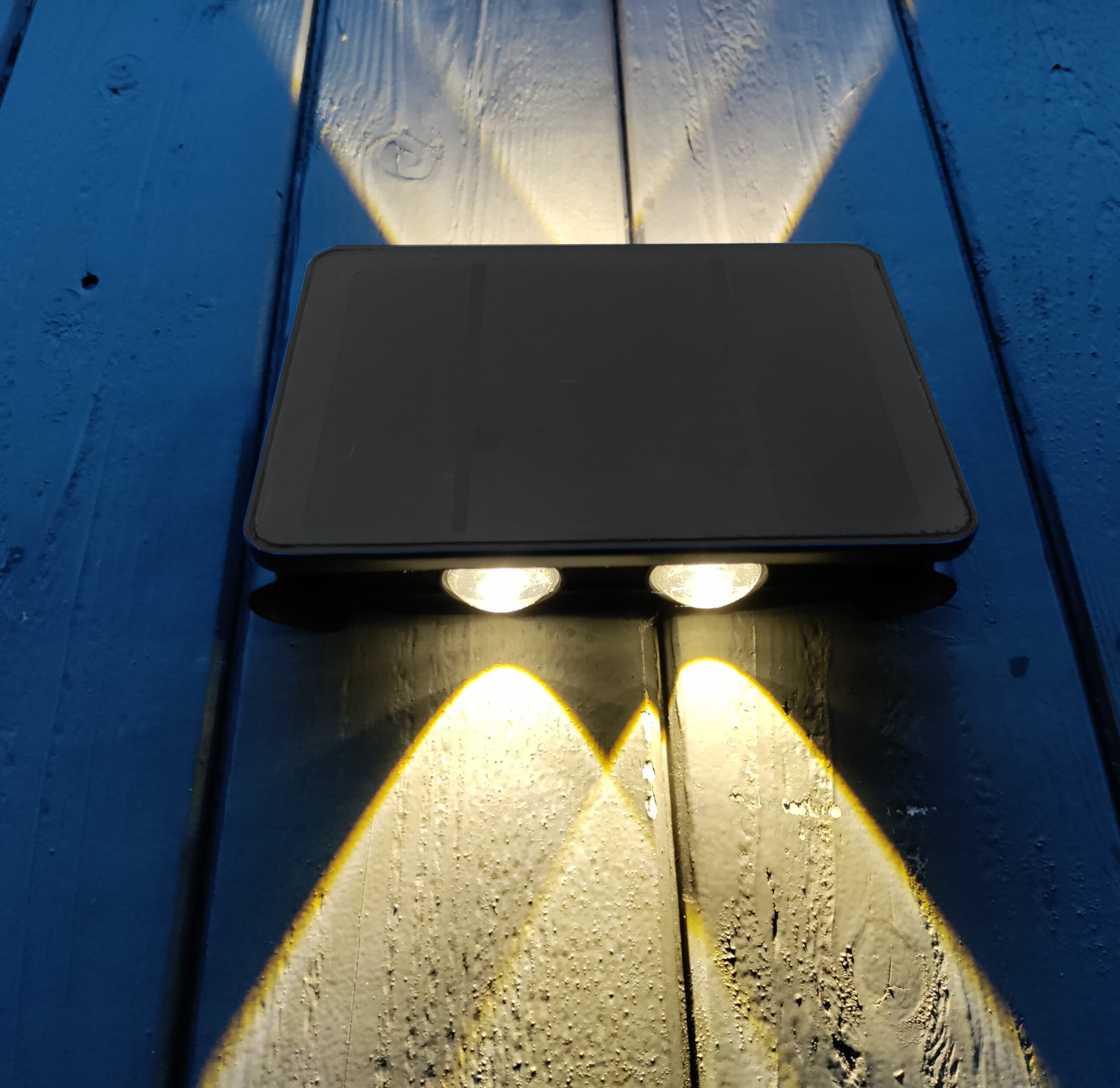 POWERplus Weasel Solar 4 LED Up-Down Wandleuchte Außen Warmweiß - Image 7