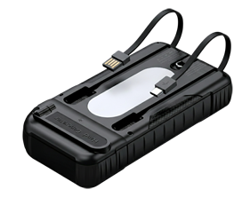 POWERplus Rhebock Solar-Dynamo-Powerbank 10.000 mAh mit einzigartigem abnehmbarem Dynamogenerator – Aufladung über USB, Solar und Dynamo - Image 7